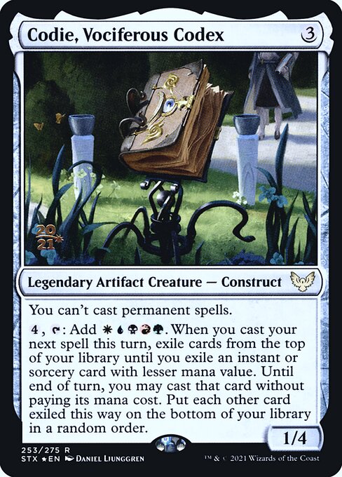 Codie, Vociferous Codex (253s) [Strixhaven: School of Mages Promos]