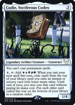 Codie, Vociferous Codex (253s) [Strixhaven: School of Mages Promos]