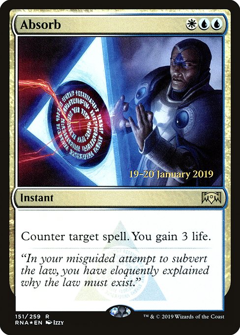 Absorb (151s) [Ravnica Allegiance Promos]