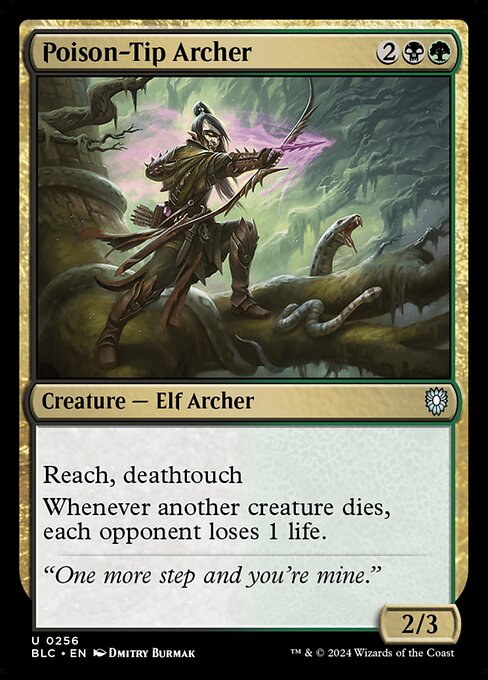 Poison-Tip Archer (256) [Bloomburrow Commander]