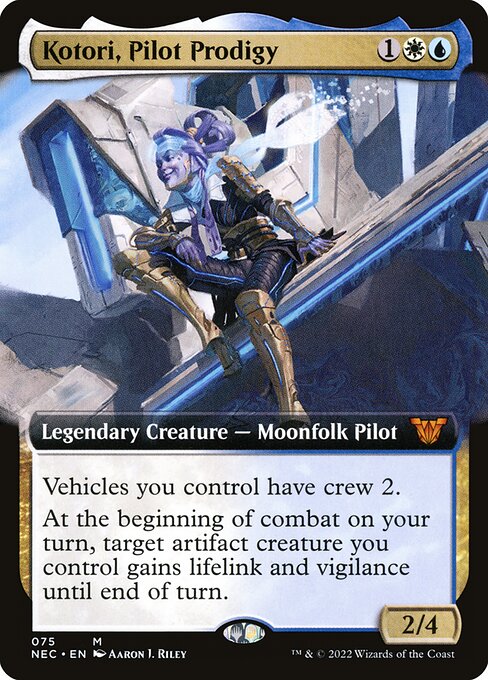 Kotori, Pilot Prodigy (75) [Neon Dynasty Commander] [Extended Art]