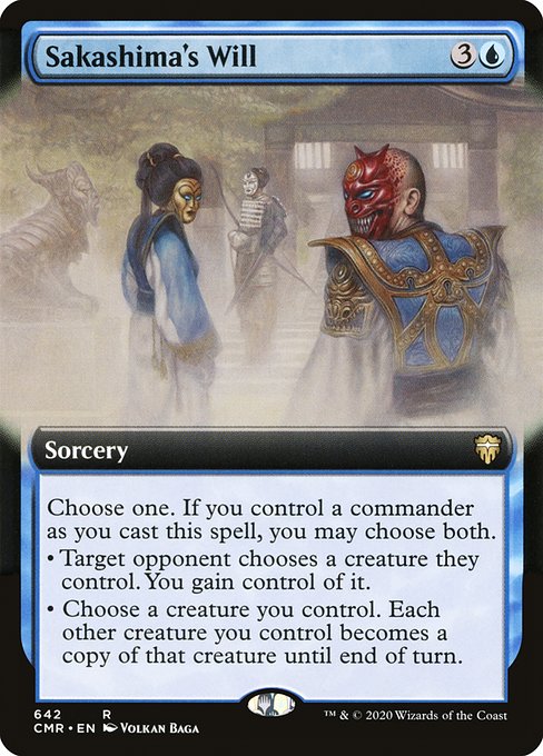 Sakashima's Will (642) [Commander Legends] [Extended Art]