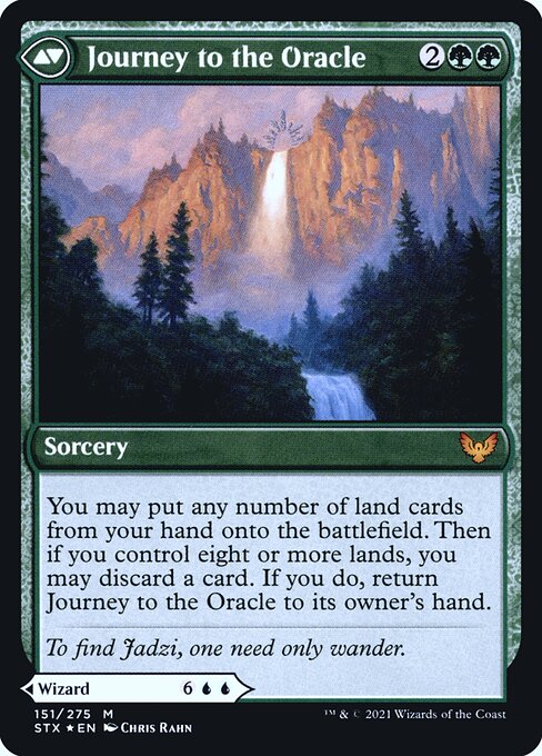 Jadzi, Oracle of Arcavios // Journey to the Oracle (151s) [Strixhaven: School of Mages Promos] Reverse
