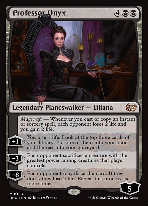 Professor Onyx (153) [Duskmourn: House of Horror Commander]