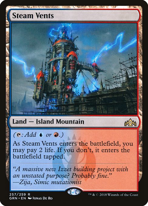 Steam Vents (257) [Guilds of Ravnica]