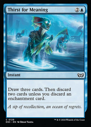 Thirst for Meaning (129) [Duskmourn: House of Horror Commander]