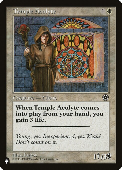 Temple Acolyte (P02-23) [The List]