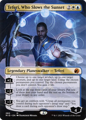 Teferi, Who Slows the Sunset (280) [Innistrad: Midnight Hunt] [Borderless]