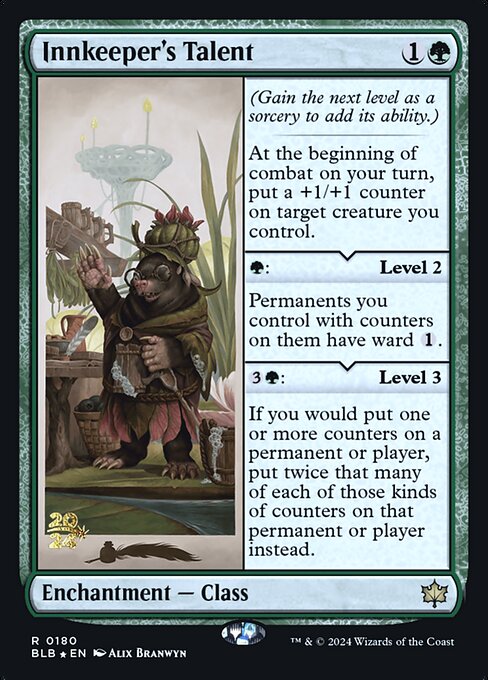 Innkeeper's Talent (180s) [Bloomburrow Promos]