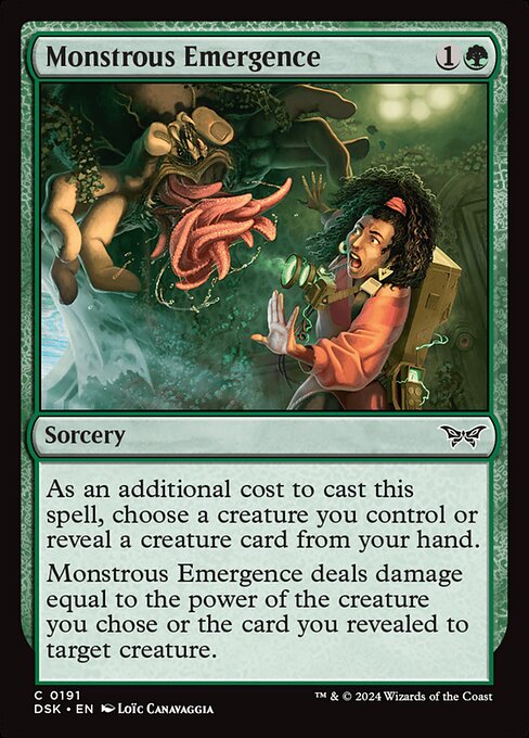 Monstrous Emergence (191) [Duskmourn: House of Horror]