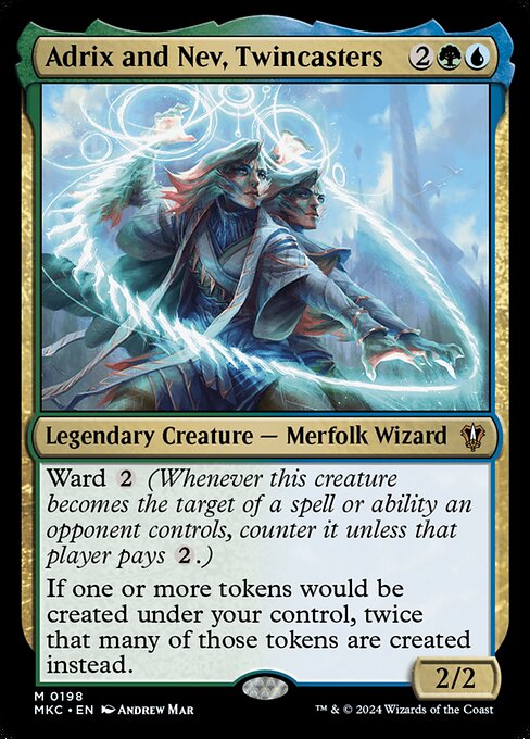 Adrix and Nev, Twincasters (198) [Murders at Karlov Manor Commander]
