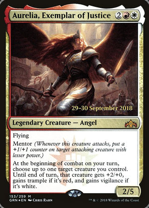 Aurelia, Exemplar of Justice (153s) [Guilds of Ravnica Promos]