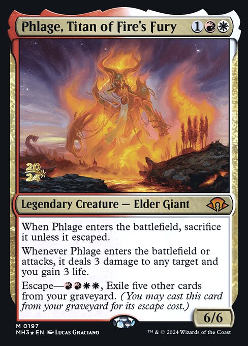 Phlage, Titan of Fire's Fury (197s) [Modern Horizons 3 Promos]