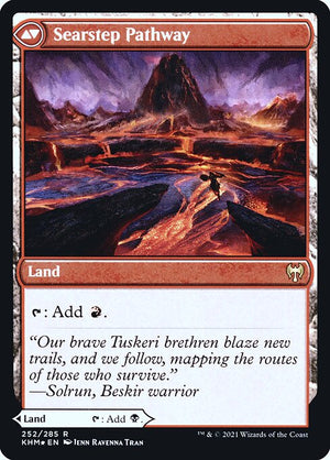 Blightstep Pathway // Searstep Pathway (252s) [Kaldheim Promos] Reverse