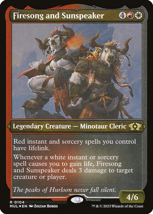 Firesong and Sunspeaker (104) [Multiverse Legends]