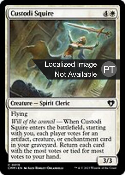 Custodi Squire (19) [Commander Masters]