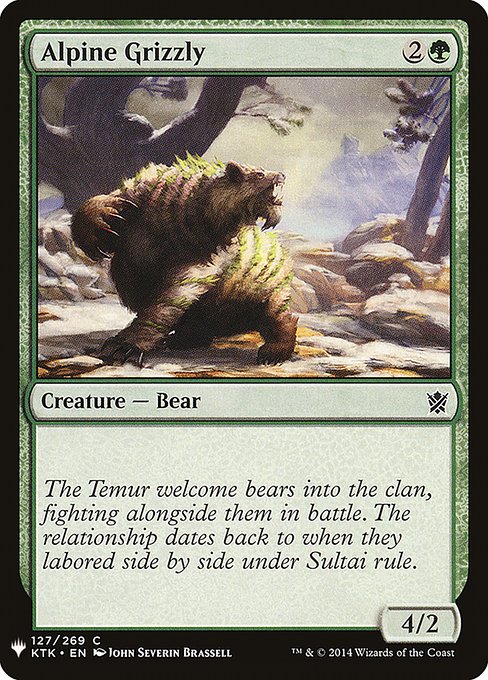 Alpine Grizzly (KTK-127) [The List]