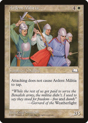 Ardent Militia (5) [Weatherlight]