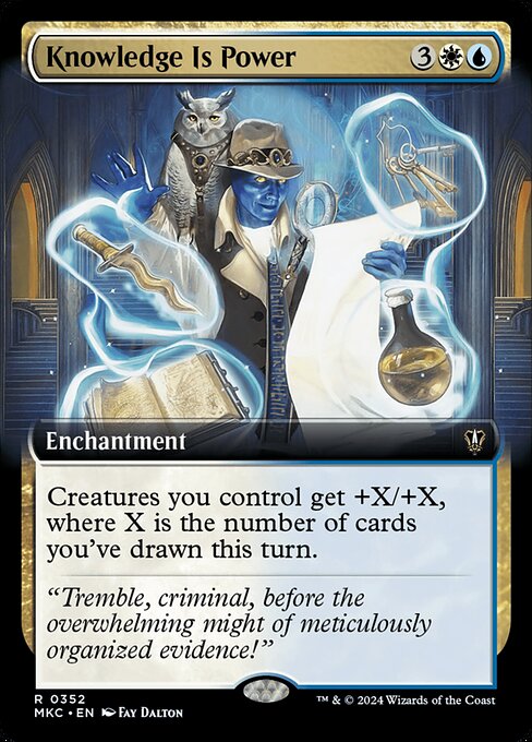 Knowledge Is Power (352) [Murders at Karlov Manor Commander] [Extended Art]