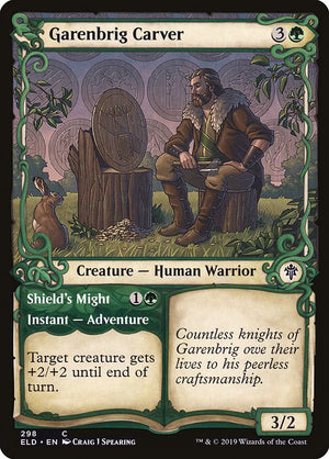 Garenbrig Carver // Shield's Might (298) [Throne of Eldraine] [Showcase]