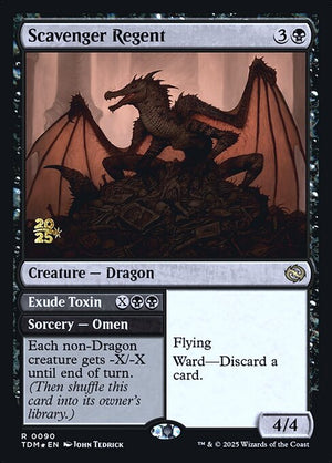 Scavenger Regent // Exude Toxin (90s) [Tarkir: Dragonstorm Promos]