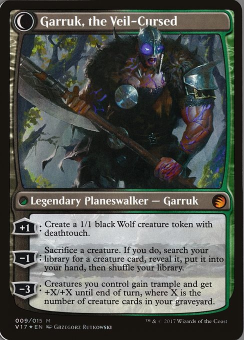 Garruk Relentless // Garruk, the Veil-Cursed (9) [From the Vault: Transform] Reverse