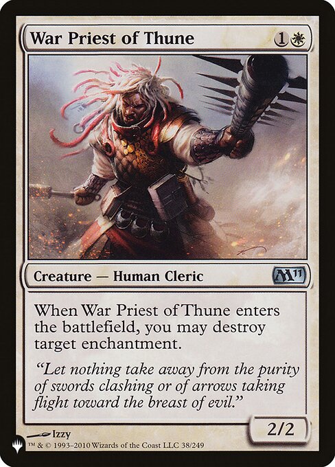 War Priest of Thune (M11-38) [The List]