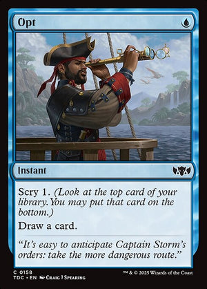 Opt (158) [Tarkir: Dragonstorm Commander]