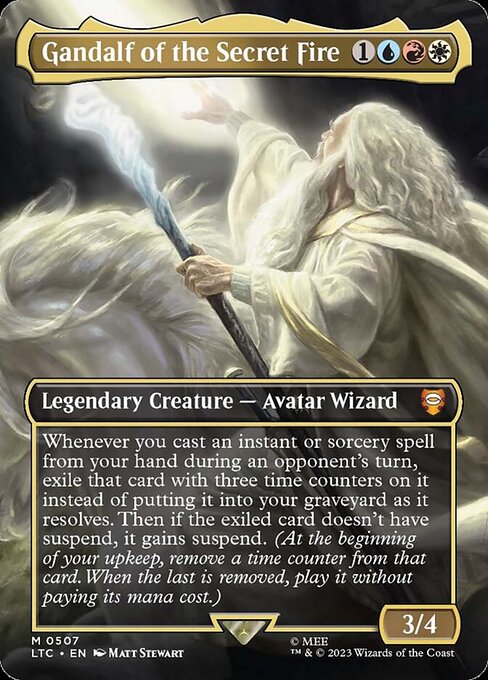 Gandalf of the Secret Fire (507) [Tales of Middle-earth Commander] [Borderless]