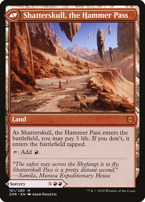Shatterskull Smashing // Shatterskull, the Hammer Pass (161) [Zendikar Rising]