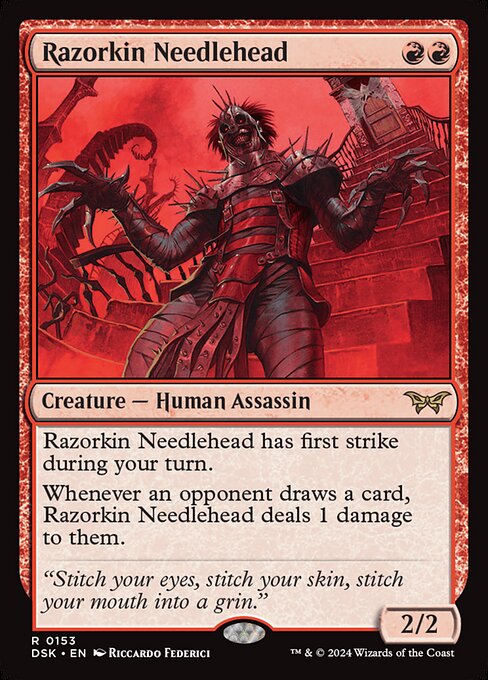 Razorkin Needlehead (153) [Duskmourn: House of Horror]
