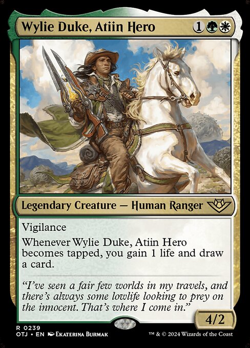 Wylie Duke, Atiin Hero (239) [Outlaws of Thunder Junction]