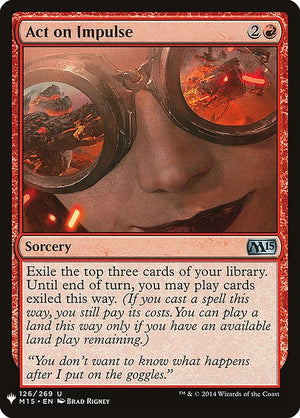 Act on Impulse (M15-126) [The List]