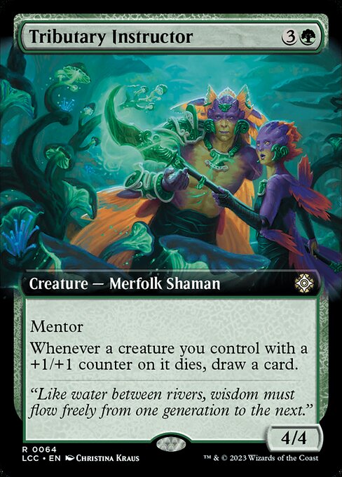 Tributary Instructor (64) [The Lost Caverns of Ixalan Commander] [Extended Art]