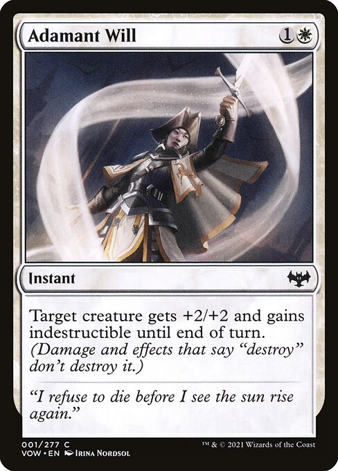 Adamant Will (1) [Innistrad: Crimson Vow]