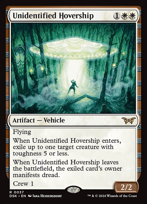 Unidentified Hovership (37) [Duskmourn: House of Horror]