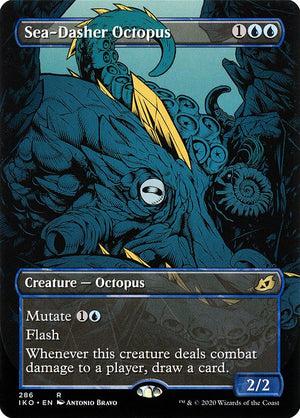 Sea-Dasher Octopus (286) [Ikoria: Lair of Behemoths] [Showcase, Borderless]
