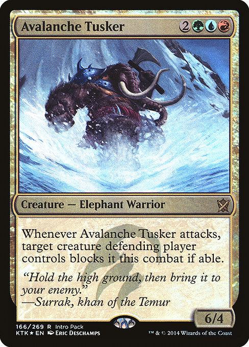 Avalanche Tusker (166) [Khans of Tarkir Promos]