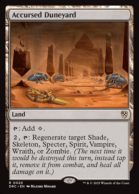 Accursed Duneyard (20) [Aetherdrift Commander]