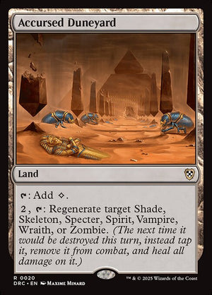 Accursed Duneyard (20) [Aetherdrift Commander]