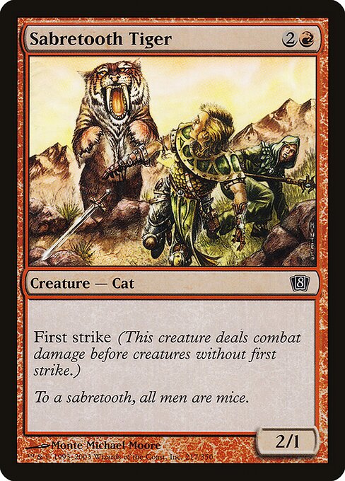 Sabretooth Tiger (217★) [Eighth Edition]