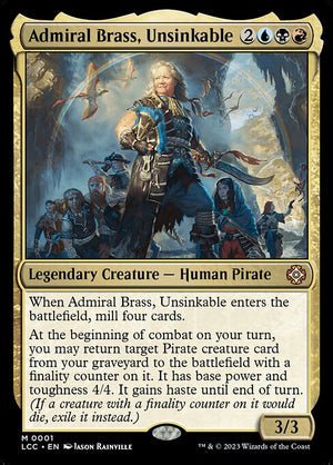 Admiral Brass, Unsinkable (1) [The Lost Caverns of Ixalan Commander]