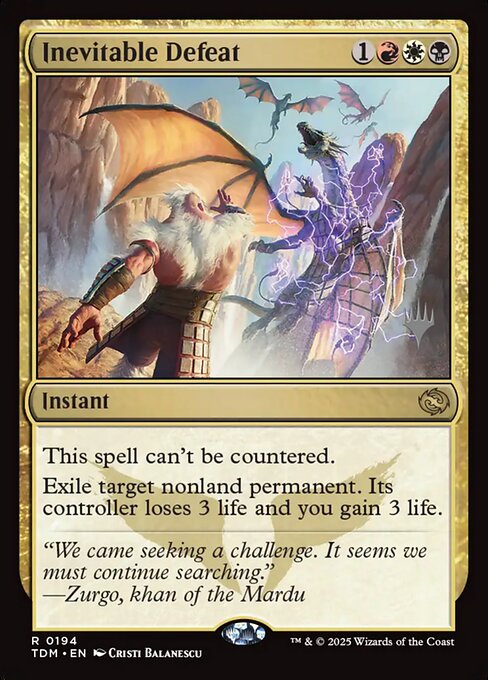 Inevitable Defeat (194p) [Tarkir: Dragonstorm Promos]