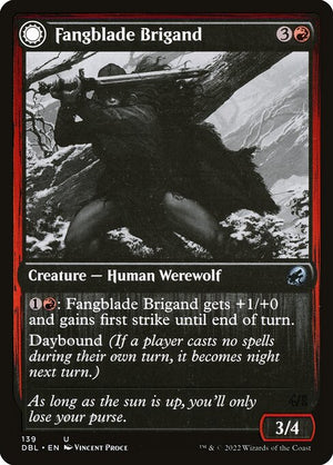 Fangblade Brigand // Fangblade Eviscerator (139) [Innistrad: Double Feature]