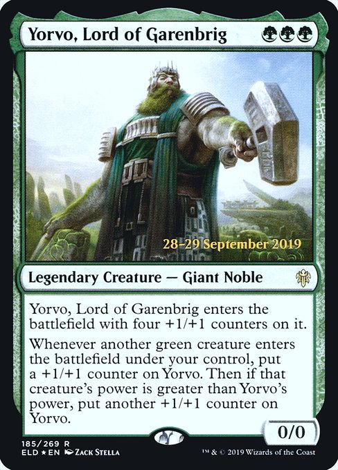 Yorvo, Lord of Garenbrig (185s) [Throne of Eldraine Promos]