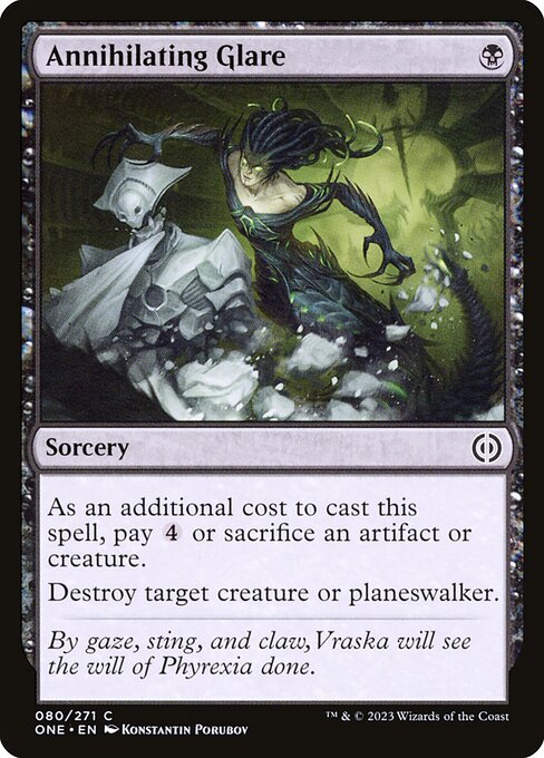 Annihilating Glare (80) [Phyrexia: All Will Be One]
