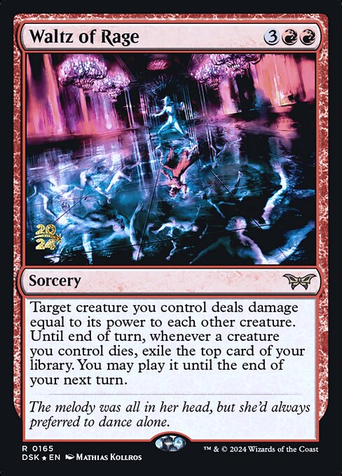 Waltz of Rage (165s) [Duskmourn: House of Horror Promos]