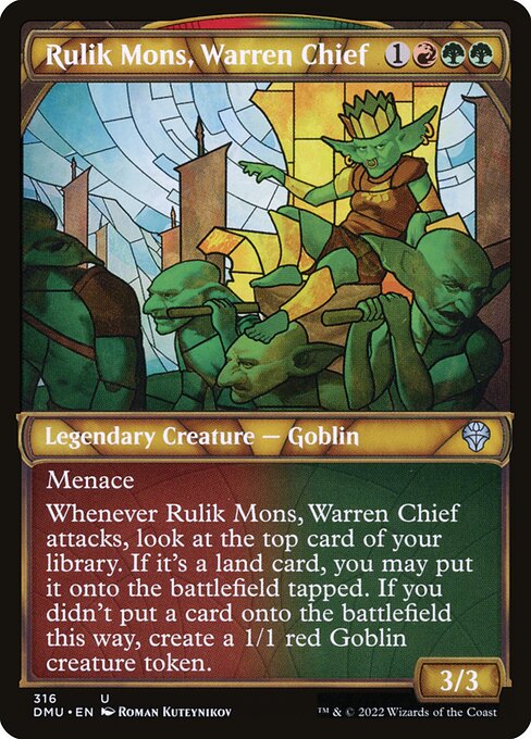Rulik Mons, Warren Chief (316) [Dominaria United] [Showcase]