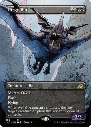 Dirge Bat (289) [Ikoria: Lair of Behemoths] [Showcase, Borderless]