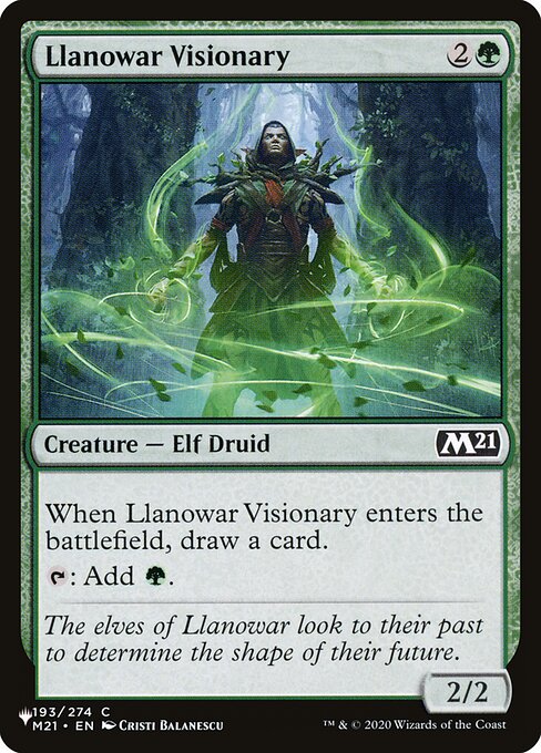 Llanowar Visionary (M21-193) [The List]